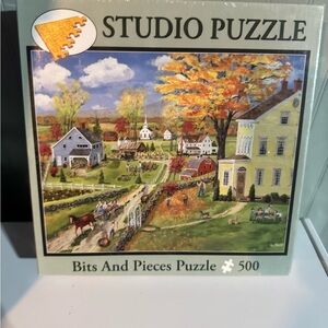 Bits and Pieces 500 pc Studio Puzzle Autumn Chores Sealed